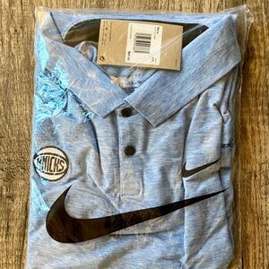 Nike NY Knicks Light Blue Polo Shirt for Men